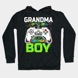 Gaming Video Gamer Grandma Of The Birthday Boy Hoodie